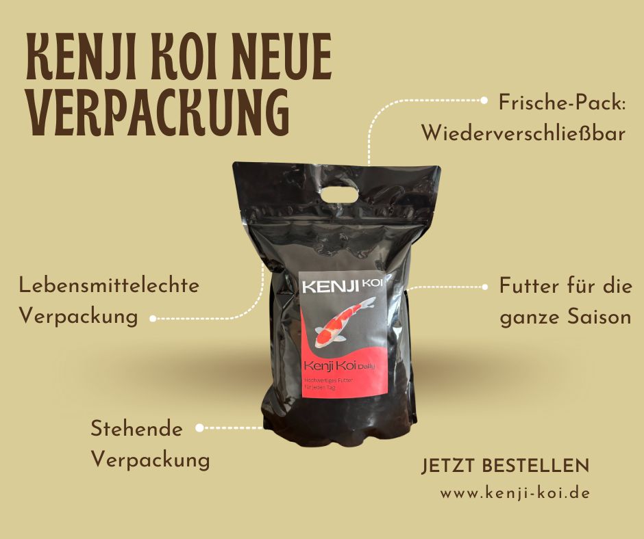 Neue KENJI KOI Futter-Verpackung