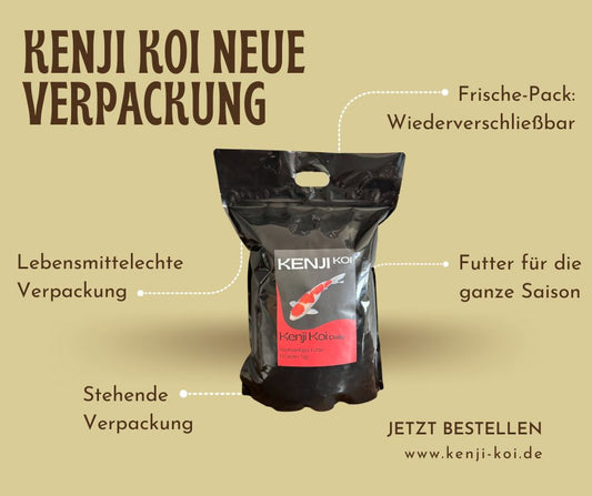 Neue KENJI KOI Futter-Verpackung