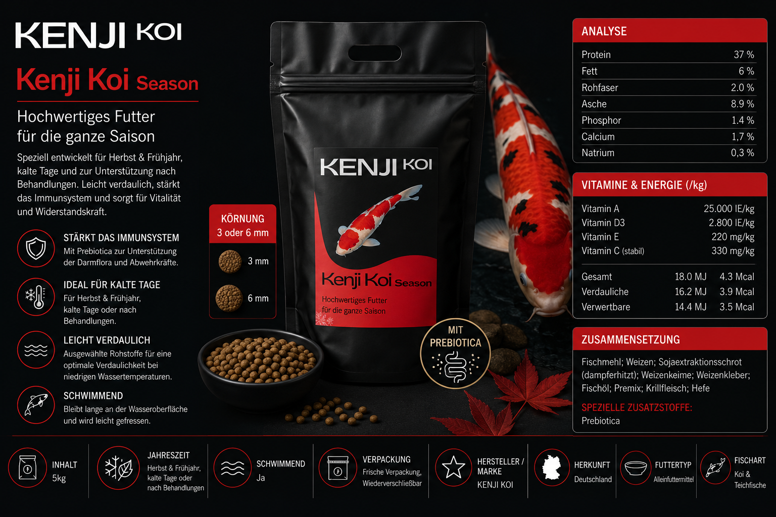 KENJI KOI Season Koifutter