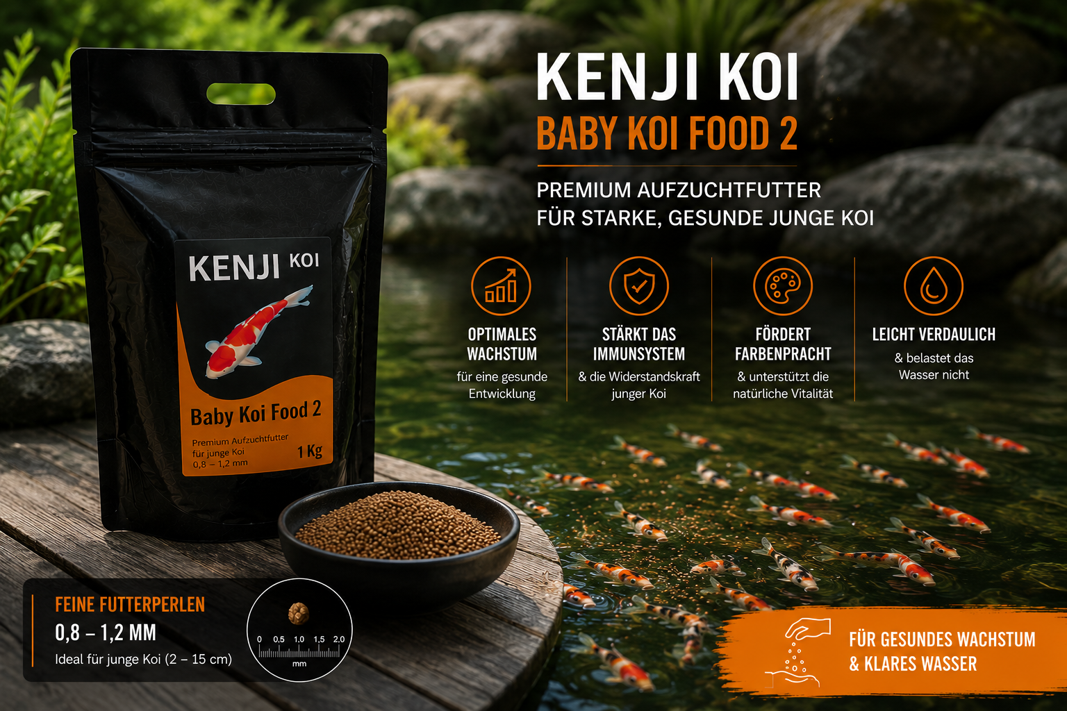 KENJI KOI Baby Koi Food 2 - 1 KG