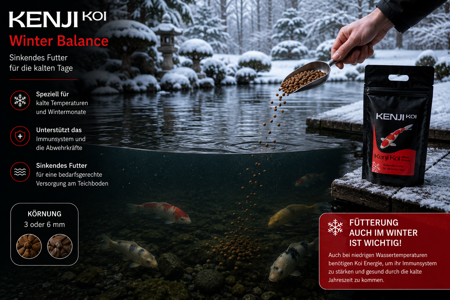 KENJI KOI Winter Balance - sinkend